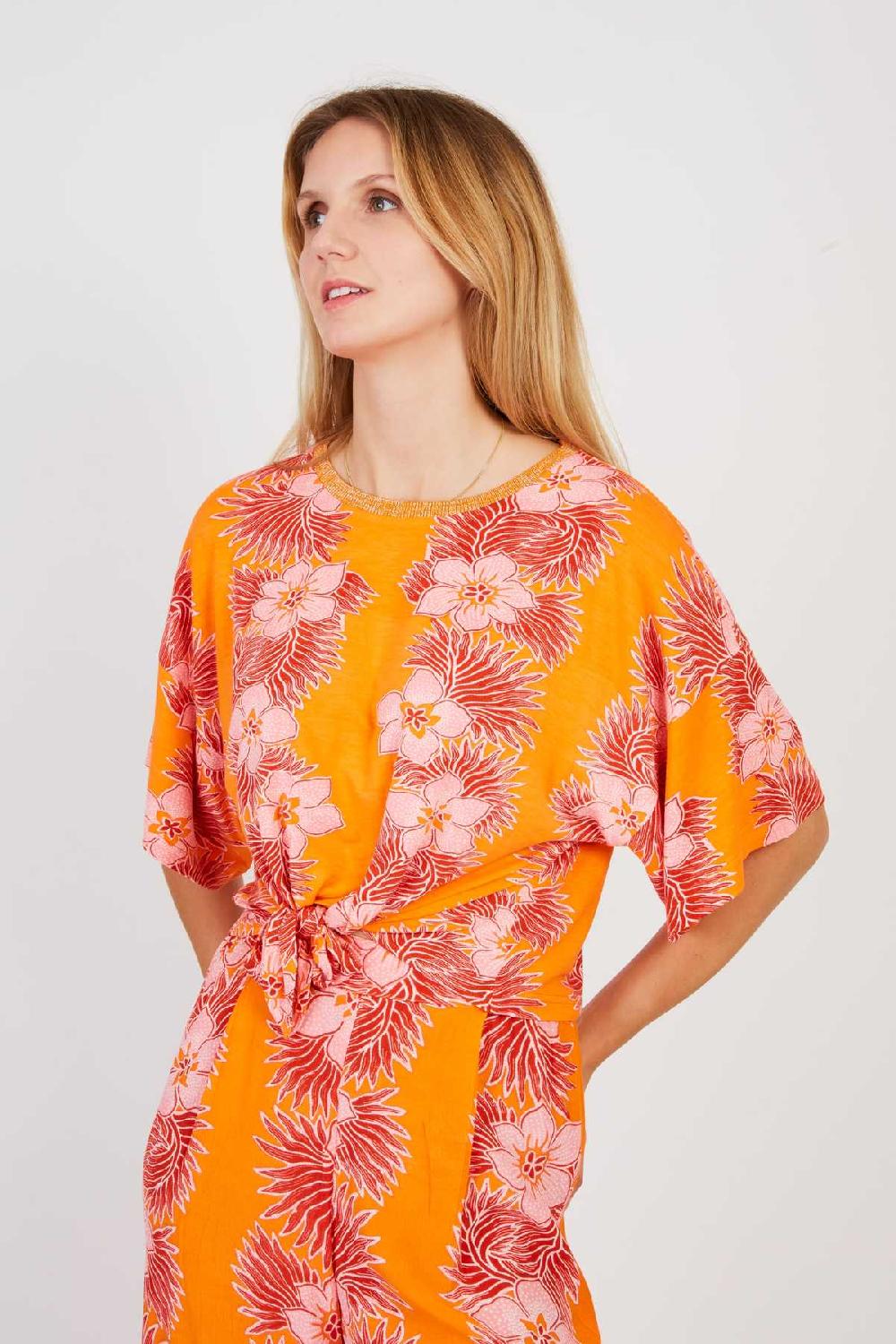 Derhy Tee Shirt Court Imprimé ZAARA