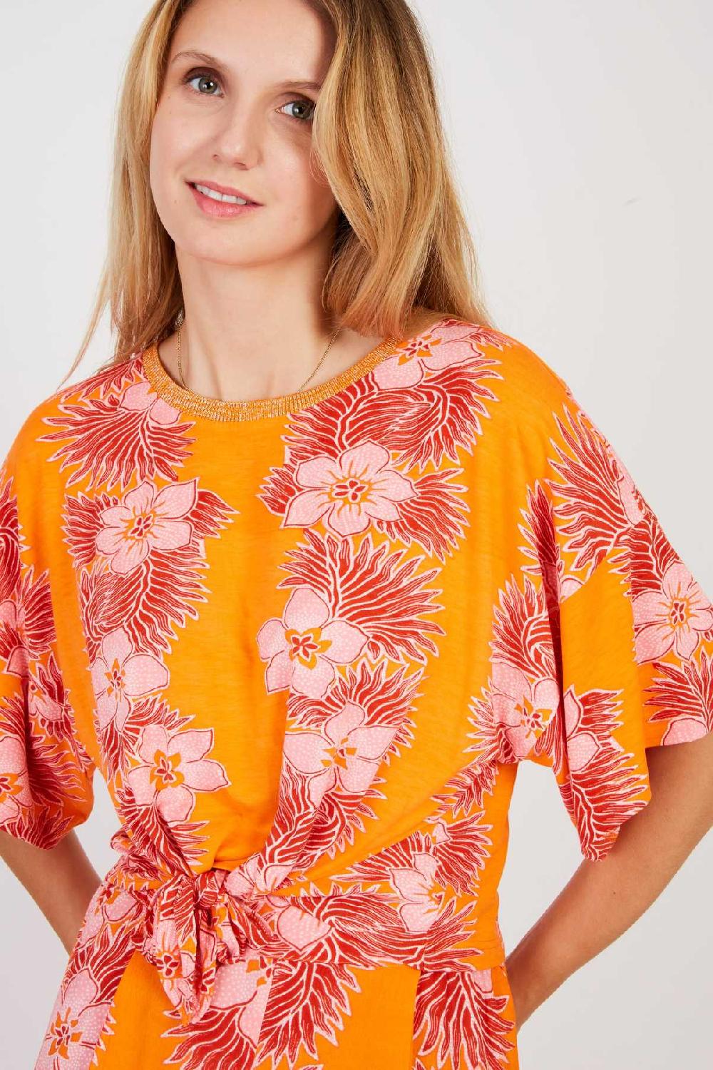 Derhy Tee Shirt Court Imprimé ZAARA