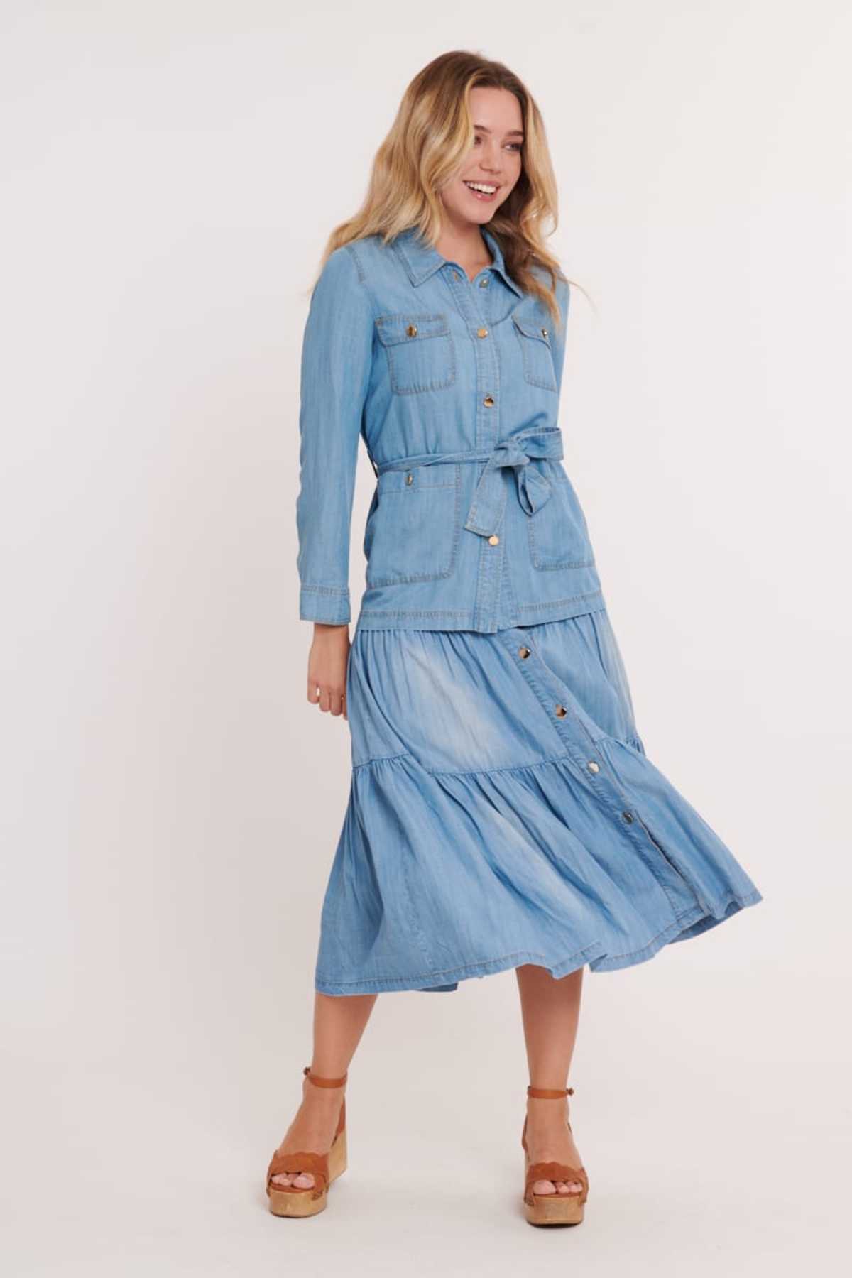 Derhy Veste En Tencel Léger ISATIS