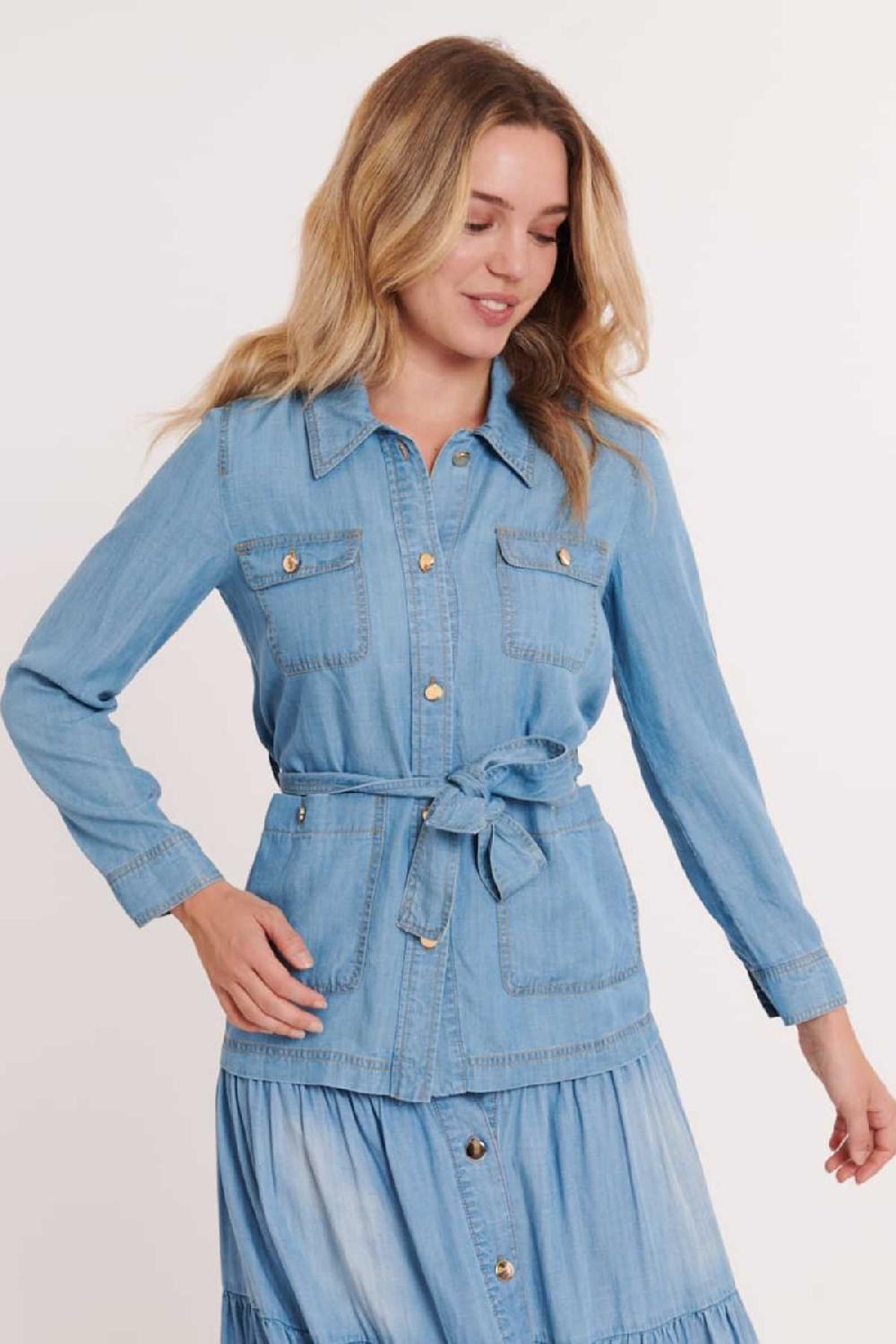 derhy Veste en tencel léger ISATIS