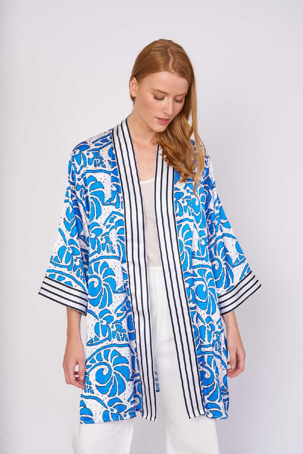 derhy Veste kimono imprimée IRENE