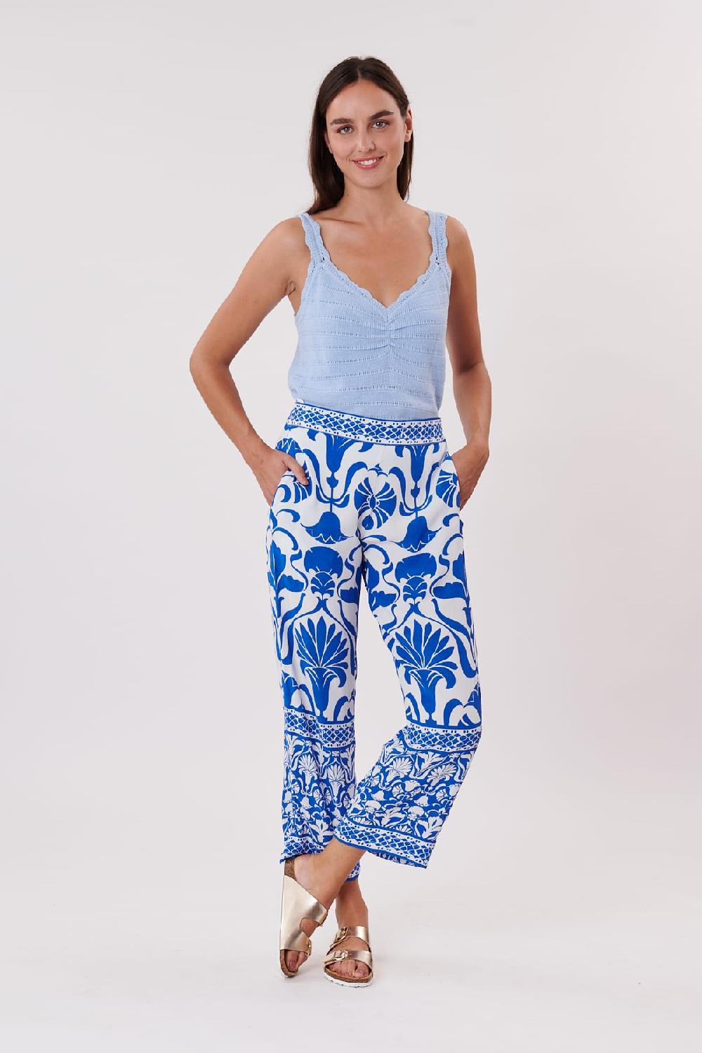 Derhy Pantalon Ample Imprimé Taille élastique PAIGE