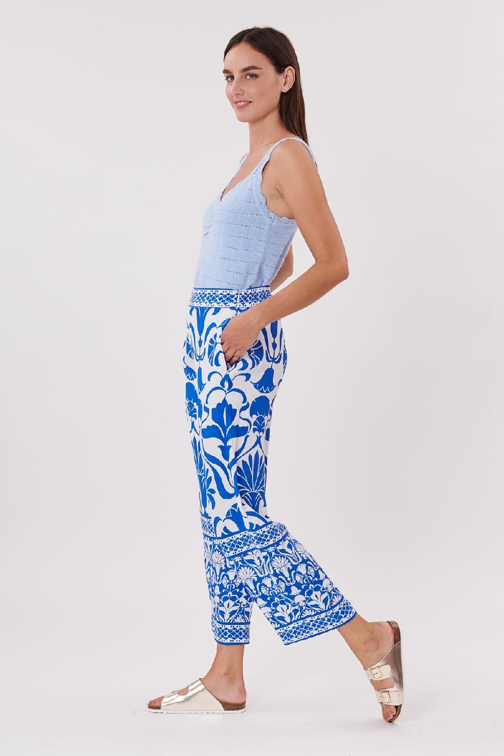 Derhy Pantalon Ample Imprimé Taille élastique PAIGE