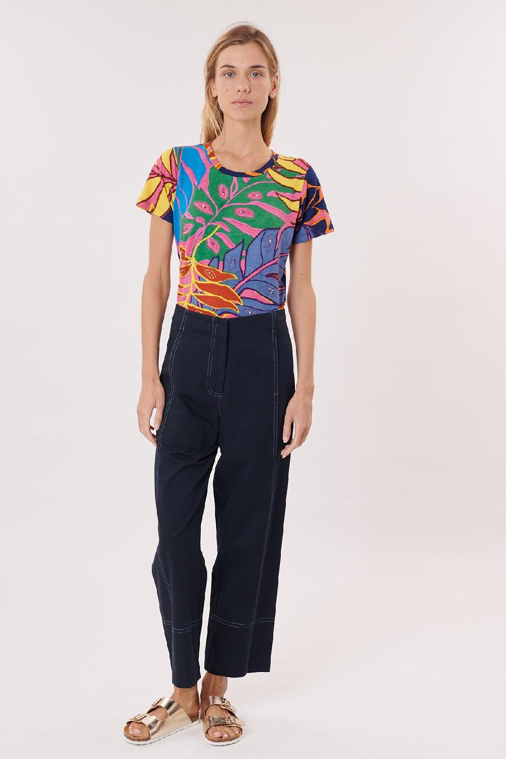 Derhy Tee-shirt Imprimé Avec Perles Et Broderies KIM