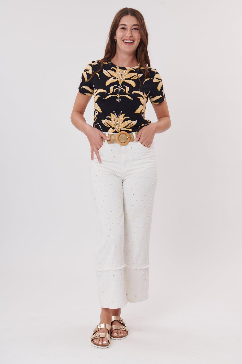 Derhy Tee-shirt Imprimée Manches Courtes Col Rond KIMIKO