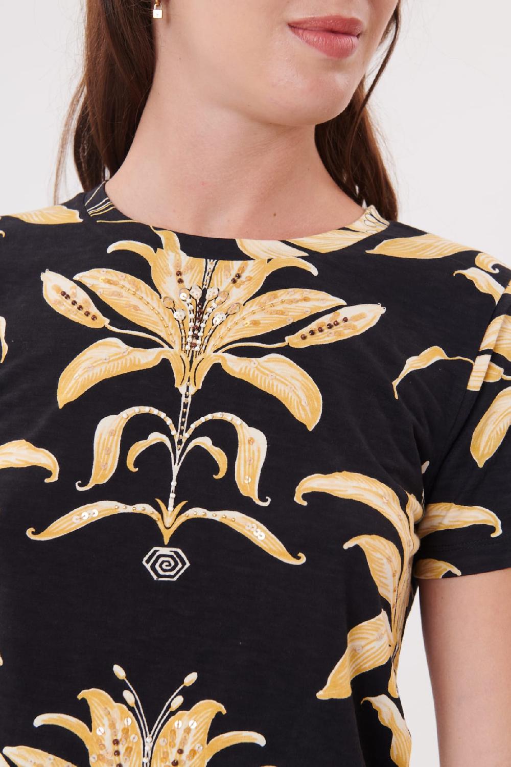 Derhy Tee-shirt Imprimée Manches Courtes Col Rond KIMIKO