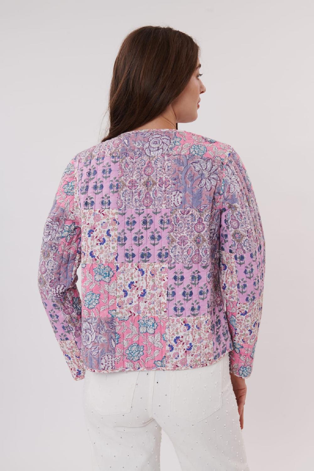 Derhy Veste Matelassée Imprimée à Manches Longues YONAH