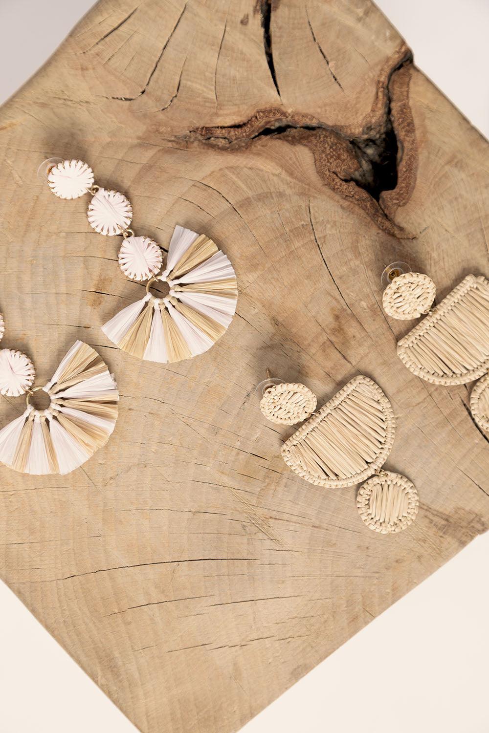 Des Petit Hauts Boucles D'Oreilles Nambo Sakura/Naturel