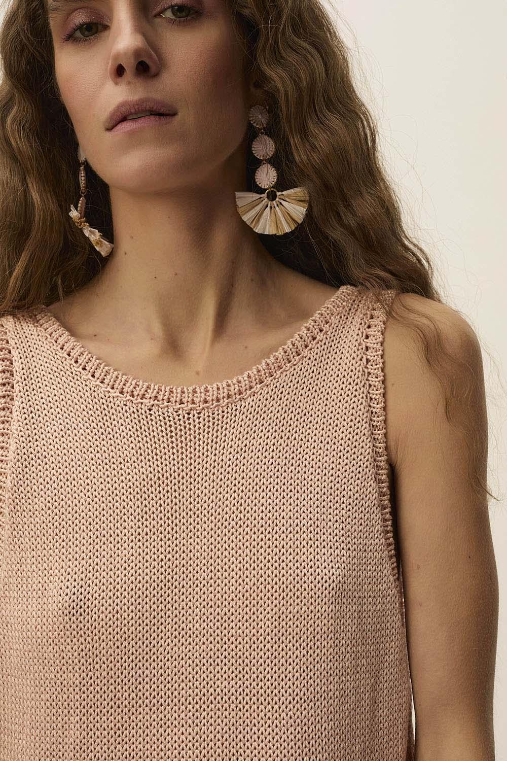 des petit hauts Boucles D'Oreilles Nambo Sakura/Naturel