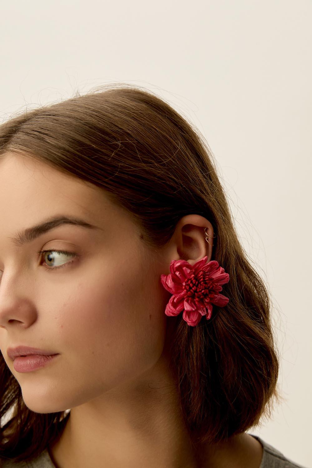 Des Petit Hauts Boucles D'Oreilles Nodette Cerise/Bubble