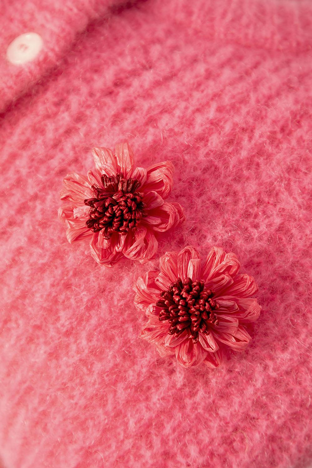 Des Petit Hauts Boucles D'Oreilles Nodette Cerise/Bubble