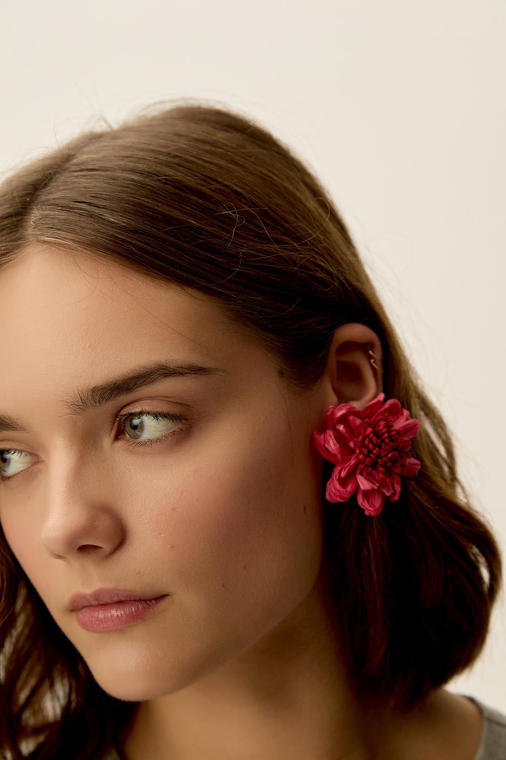 des petit hauts Boucles D'Oreilles Nodette Cerise/Bubble