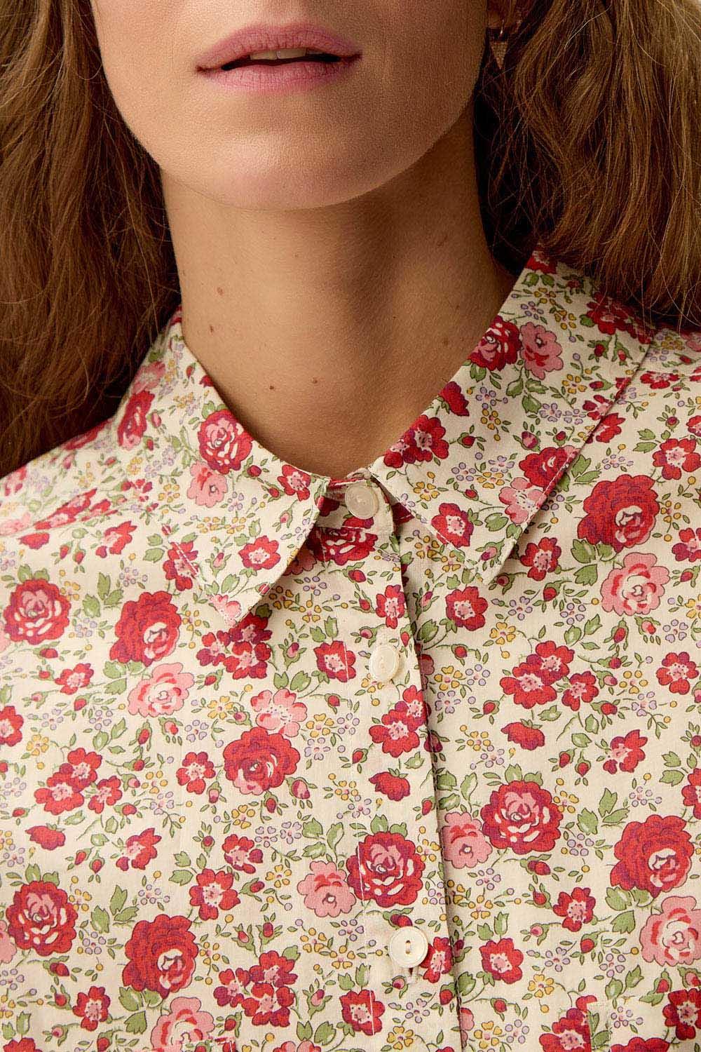 Des Petit Hauts Chemise Eloise En Tissu Liberty Romy