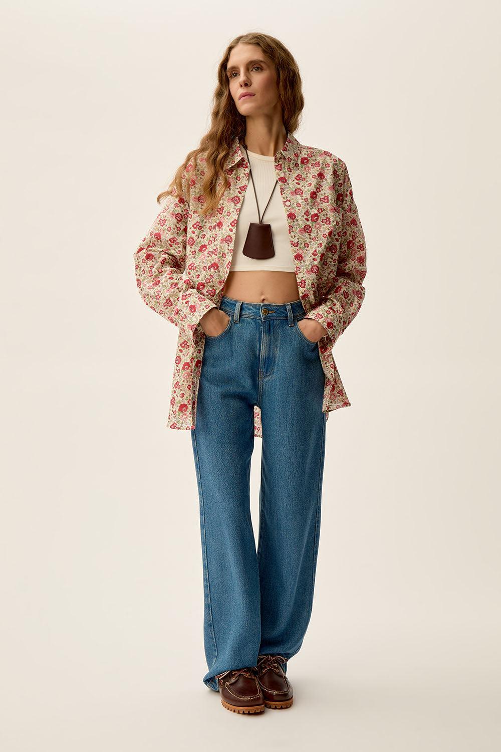 Des Petit Hauts Chemise Eloise En Tissu Liberty Romy