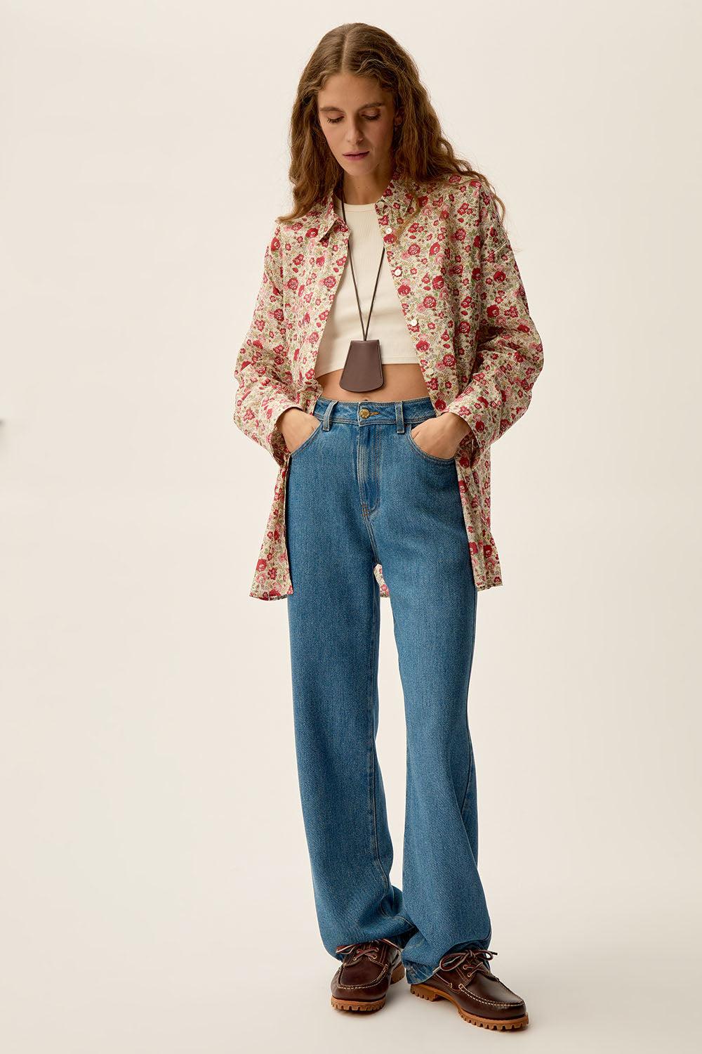 des petit hauts Chemise Eloise en tissu Liberty Romy