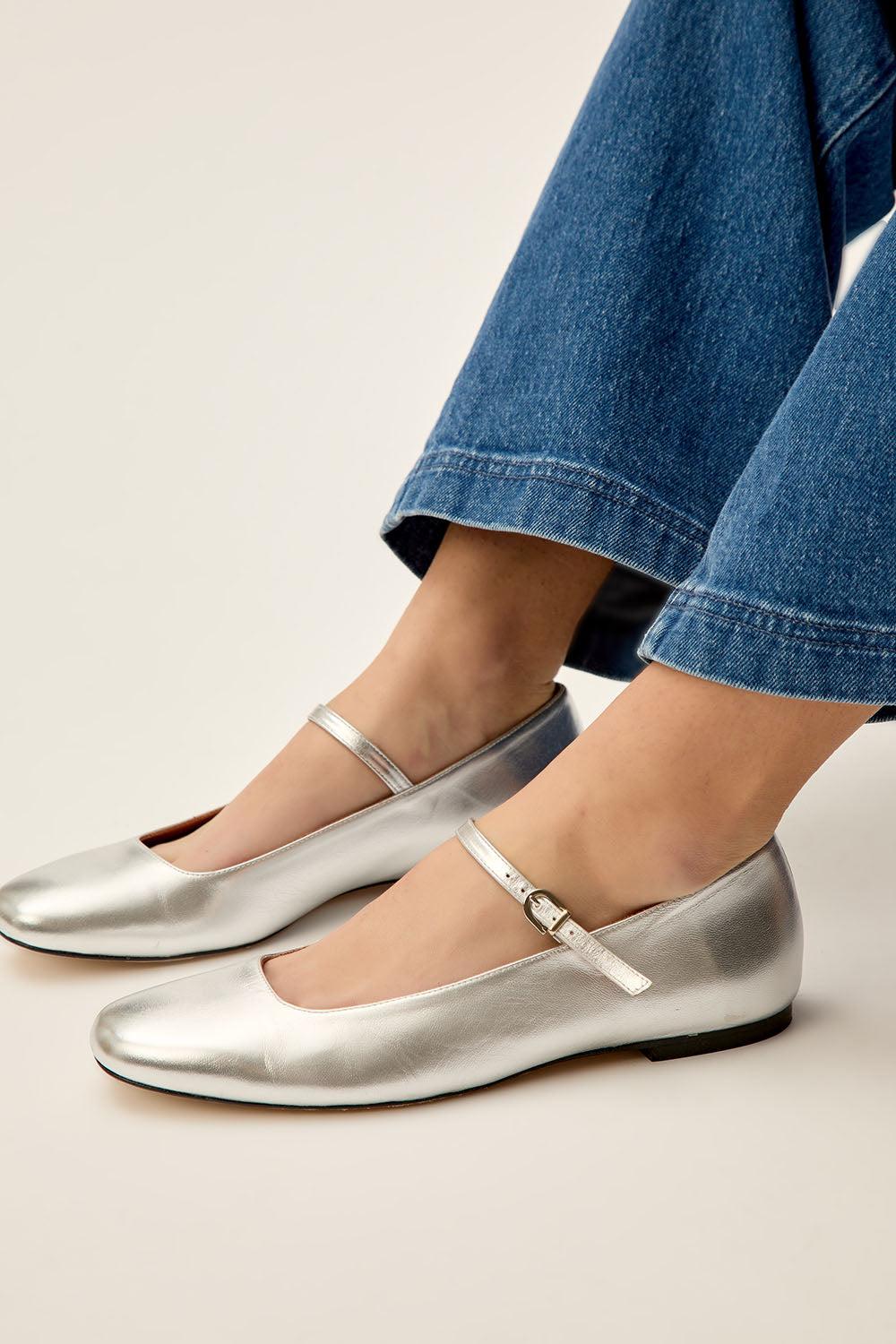 Des Petit Hauts Ballerines Lilio Argent