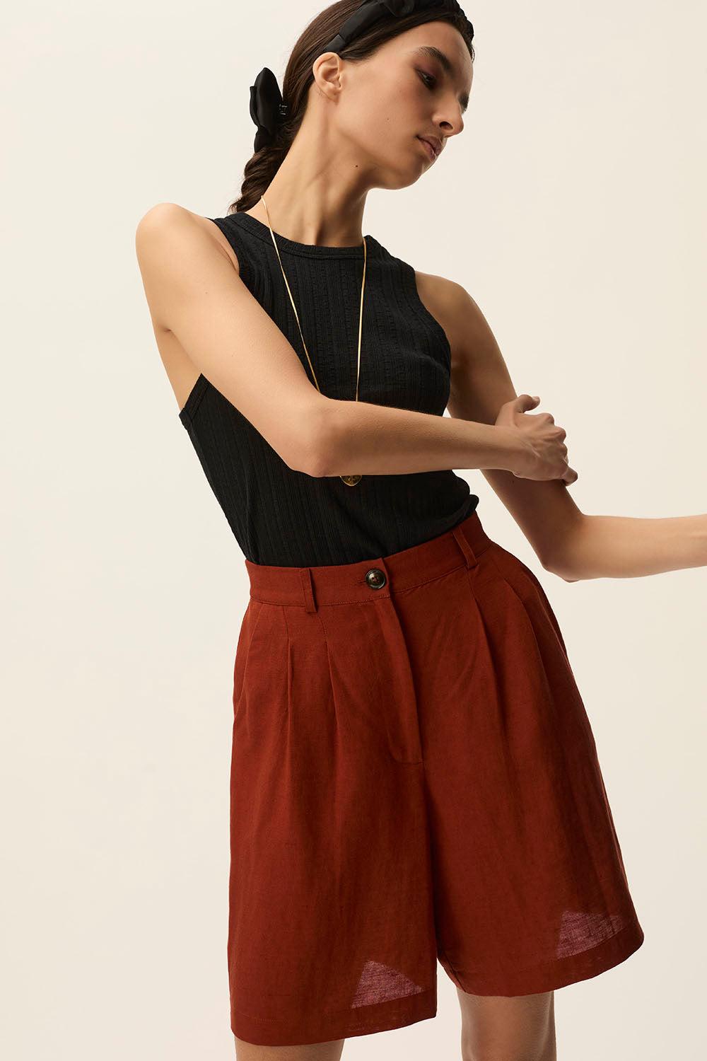 des petit hauts Bermuda Tahini Cajou