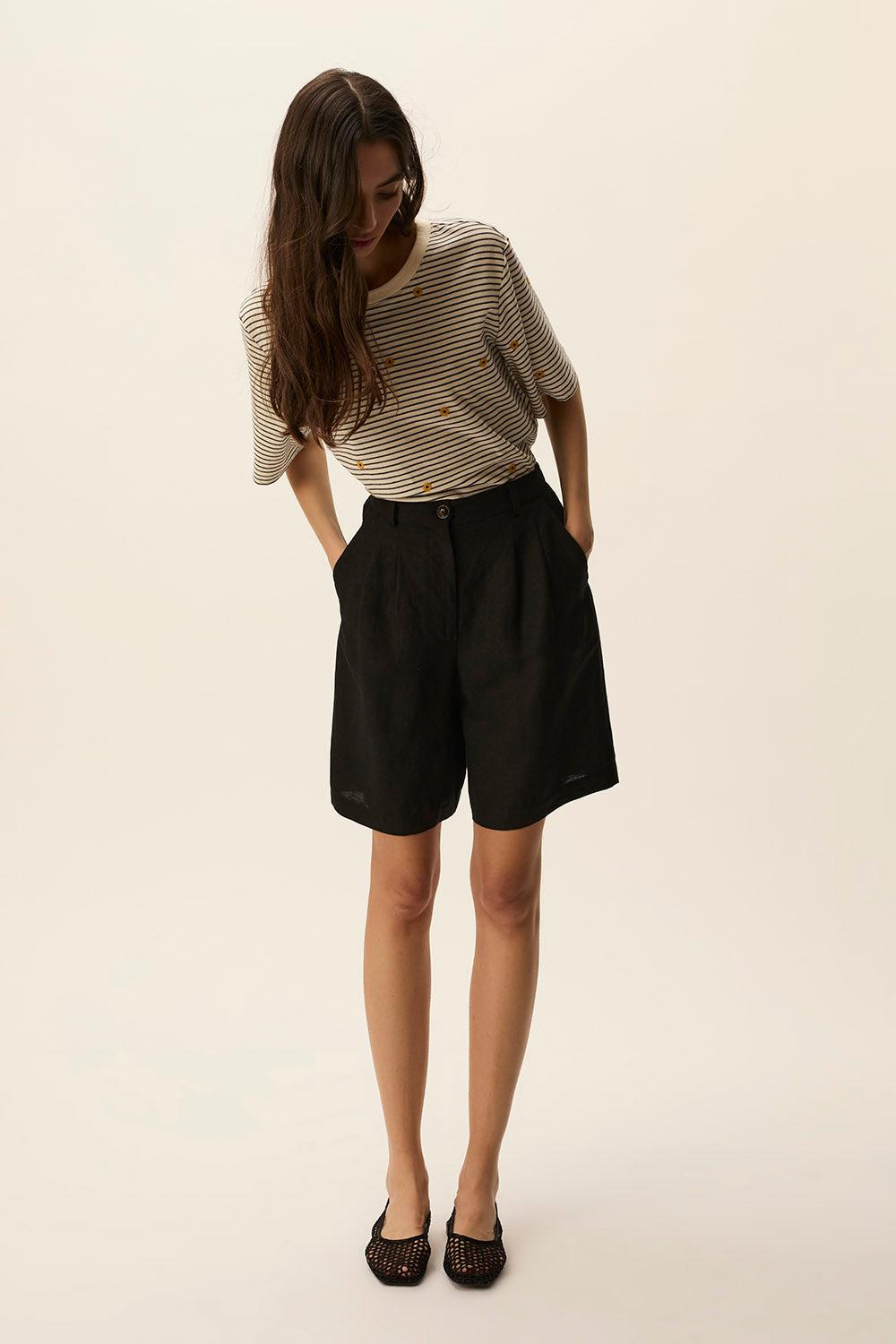 des petit hauts Bermuda Tahini Noir