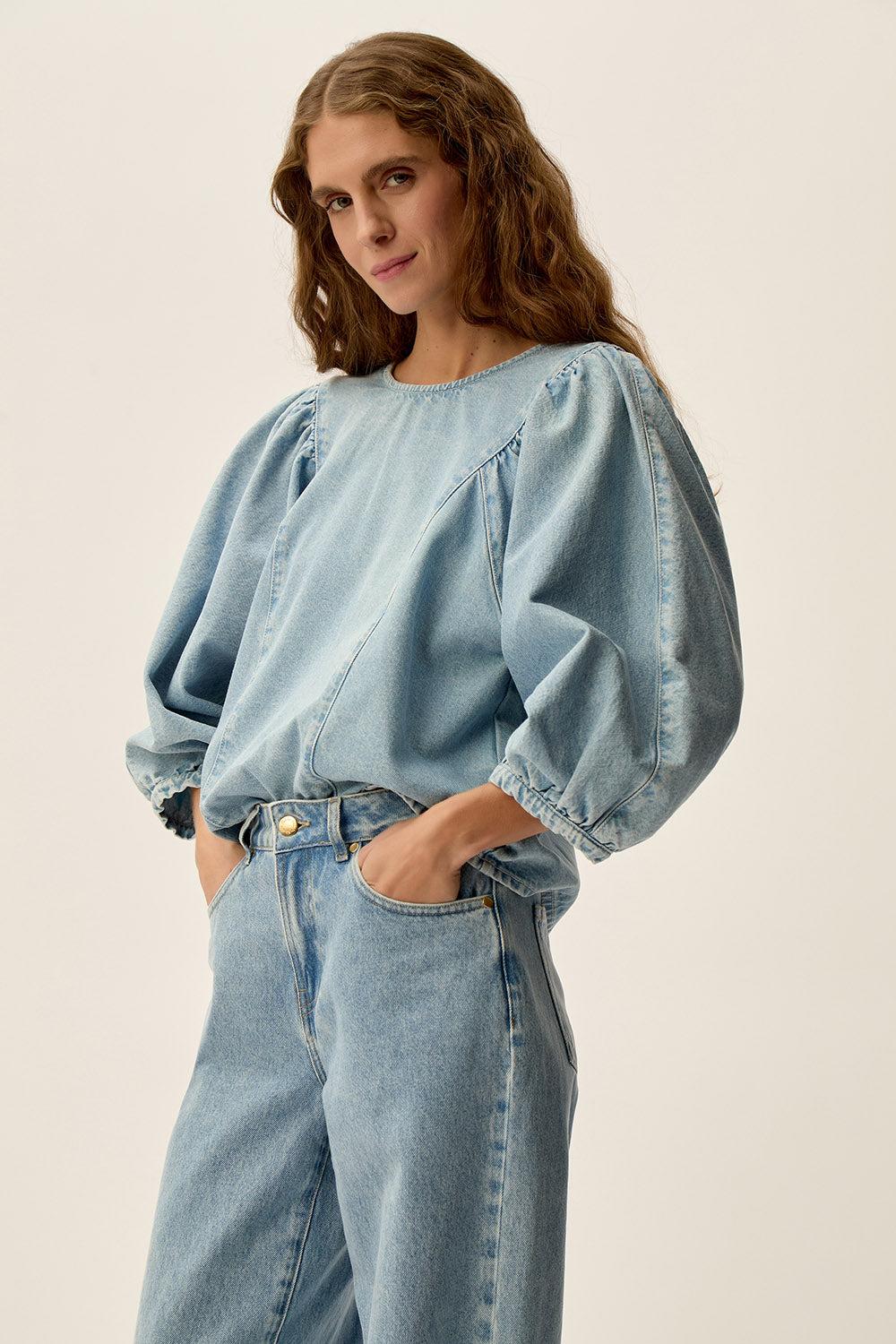 Des Petit Hauts Blouse Laya Bleach