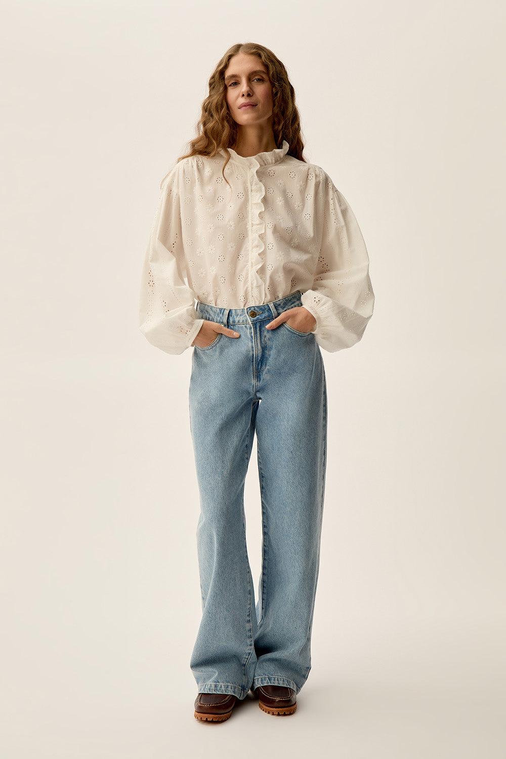 Des Petit Hauts Blouse Satine Ecru