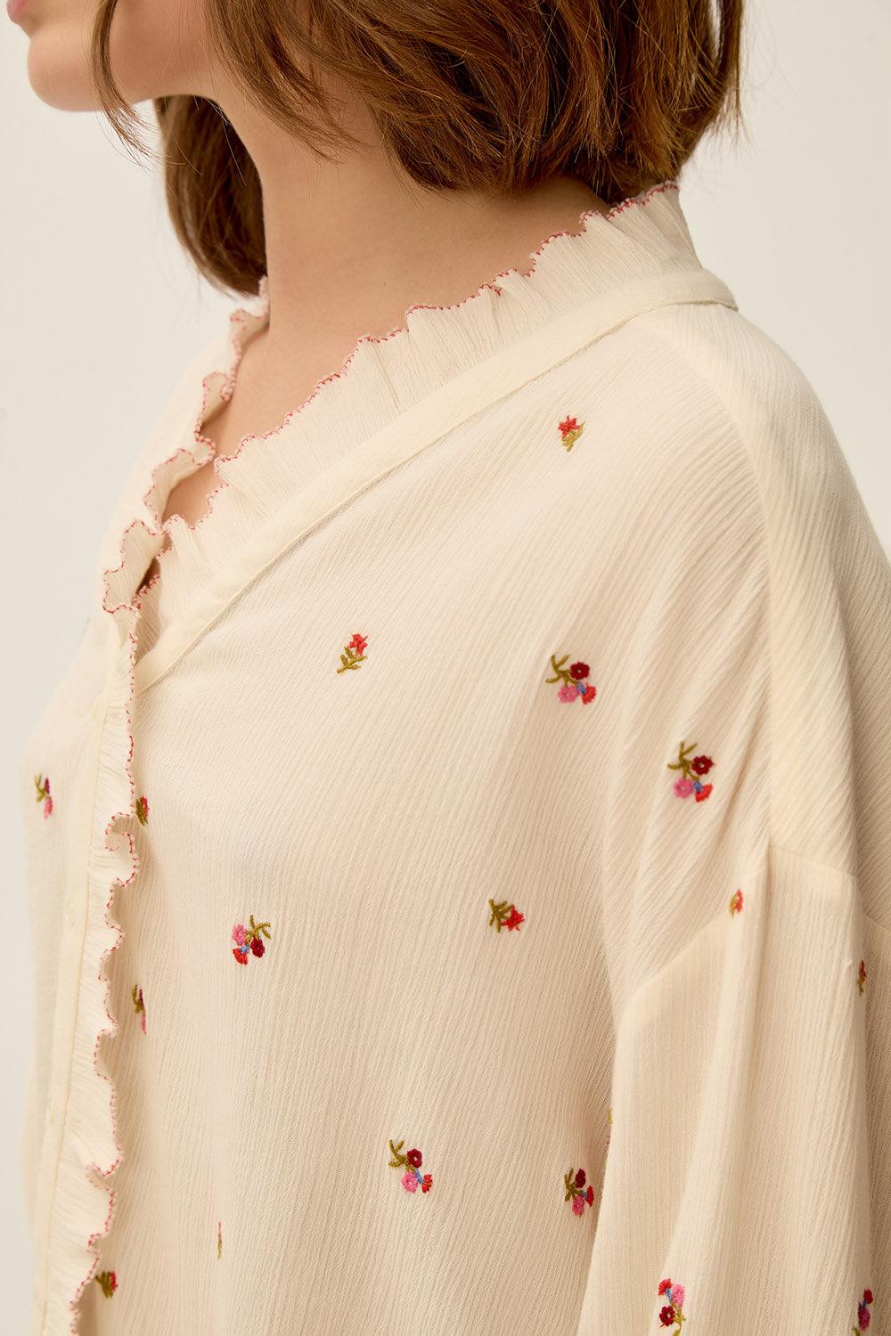 Des Petit Hauts Blouse Sina Creme