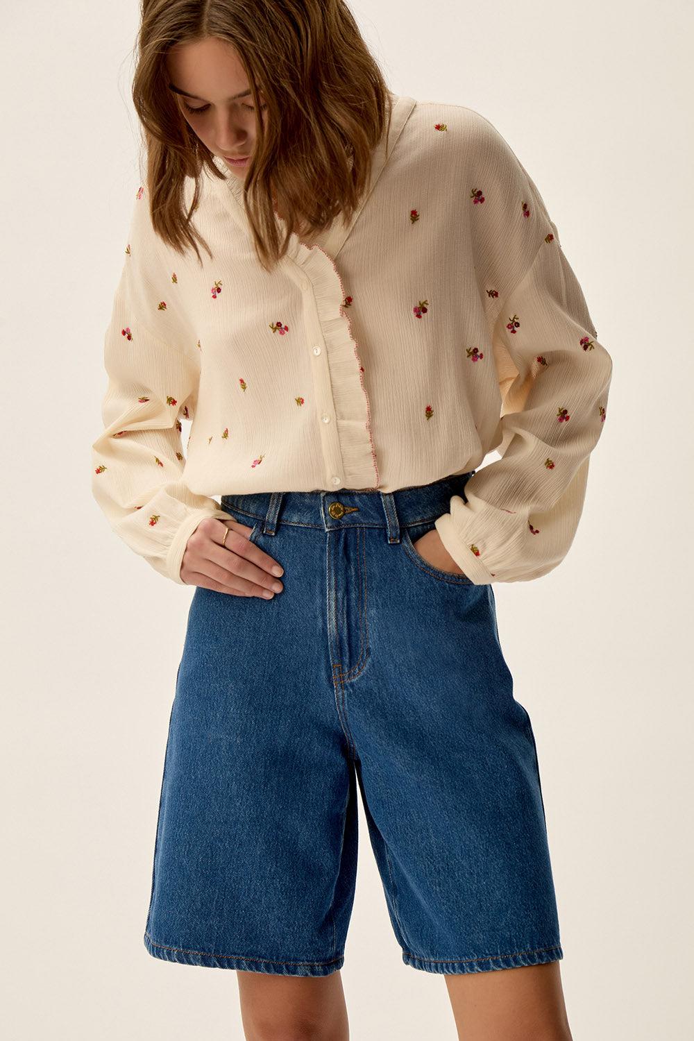 Des Petit Hauts Blouse Sina Creme