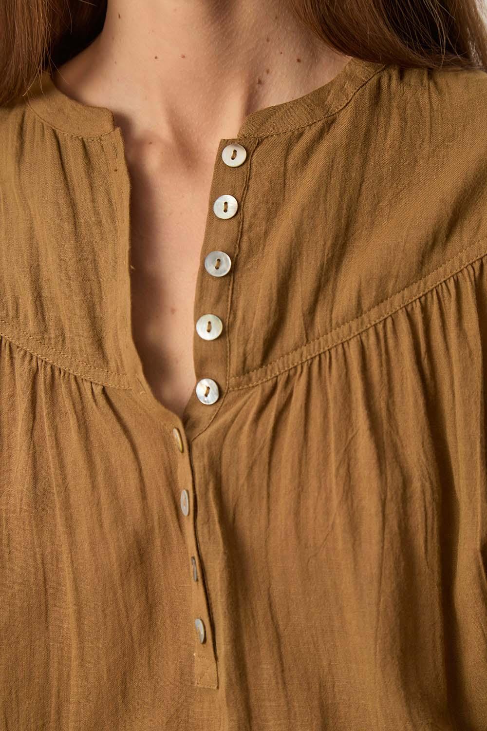 Des Petit Hauts Blouse Sophie Olive