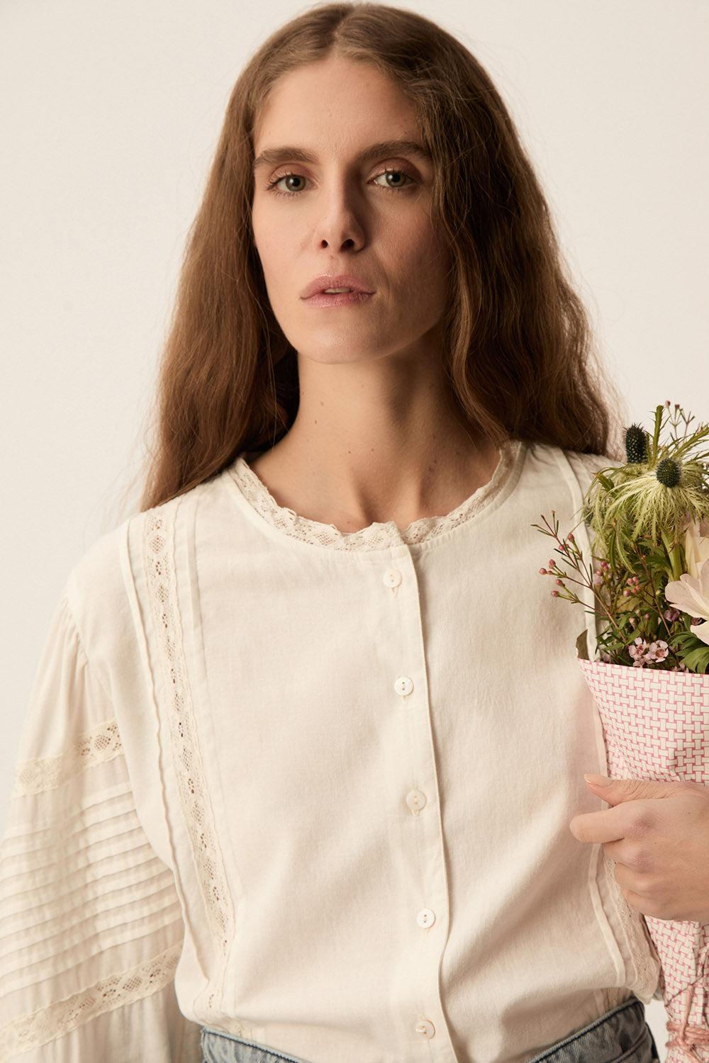Des Petit Hauts Blouse Tamia Ecru