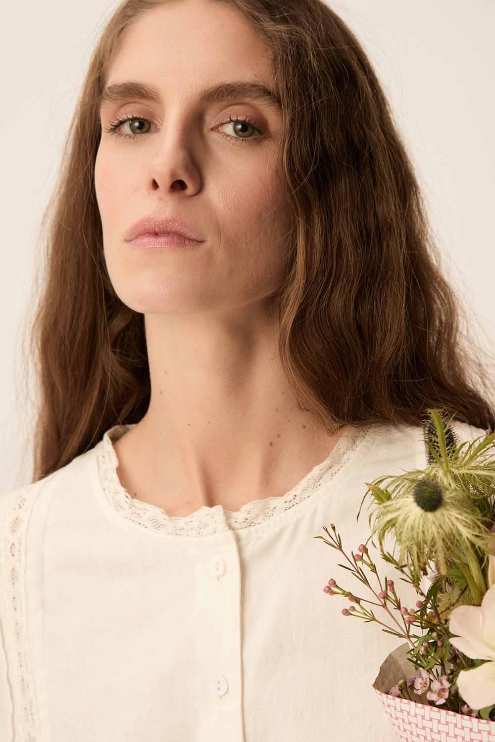Des Petit Hauts Blouse Tamia Ecru