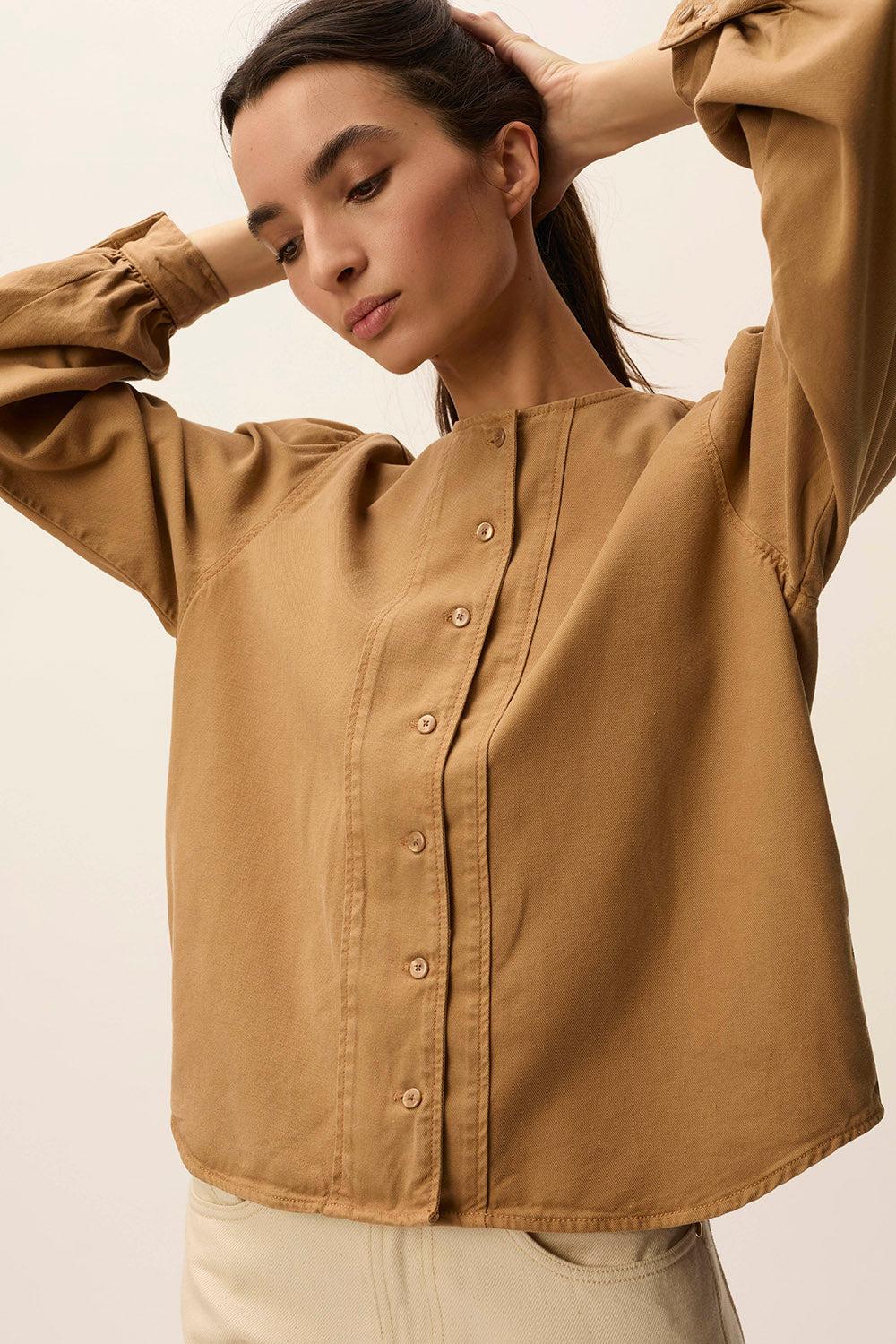 Des Petit Hauts Blouse Thomi Tabac
