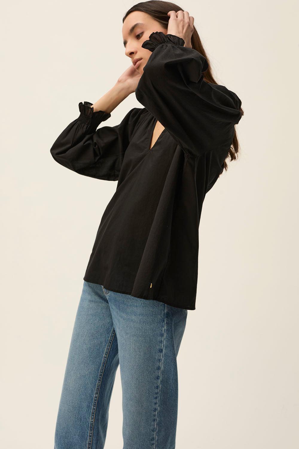 Des Petit Hauts Blouse Tiala Noir