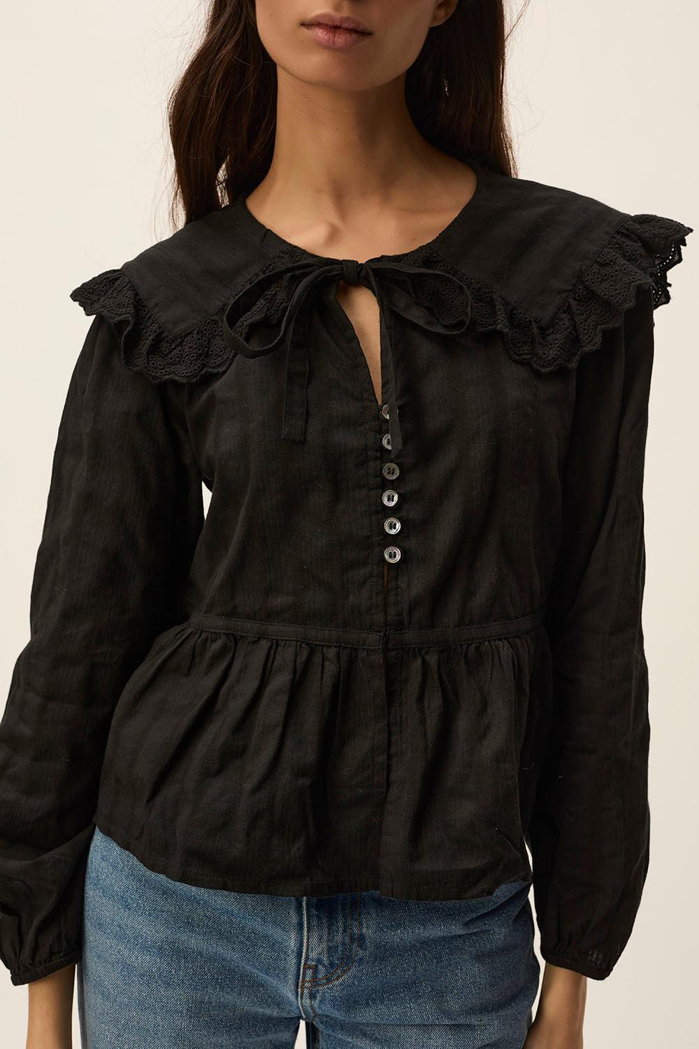 Des Petit Hauts Blouse Virginy Noir