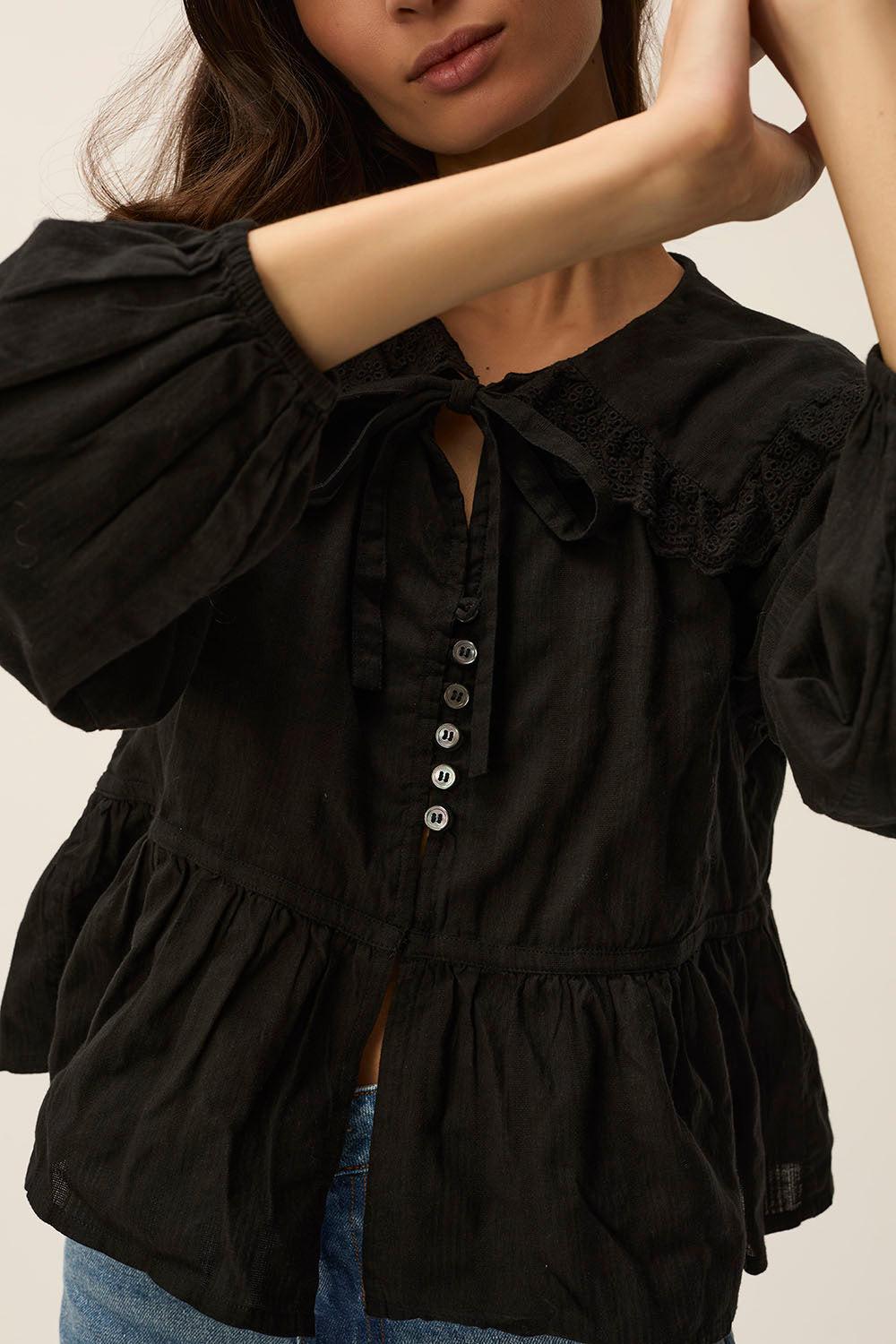 Des Petit Hauts Blouse Virginy Noir