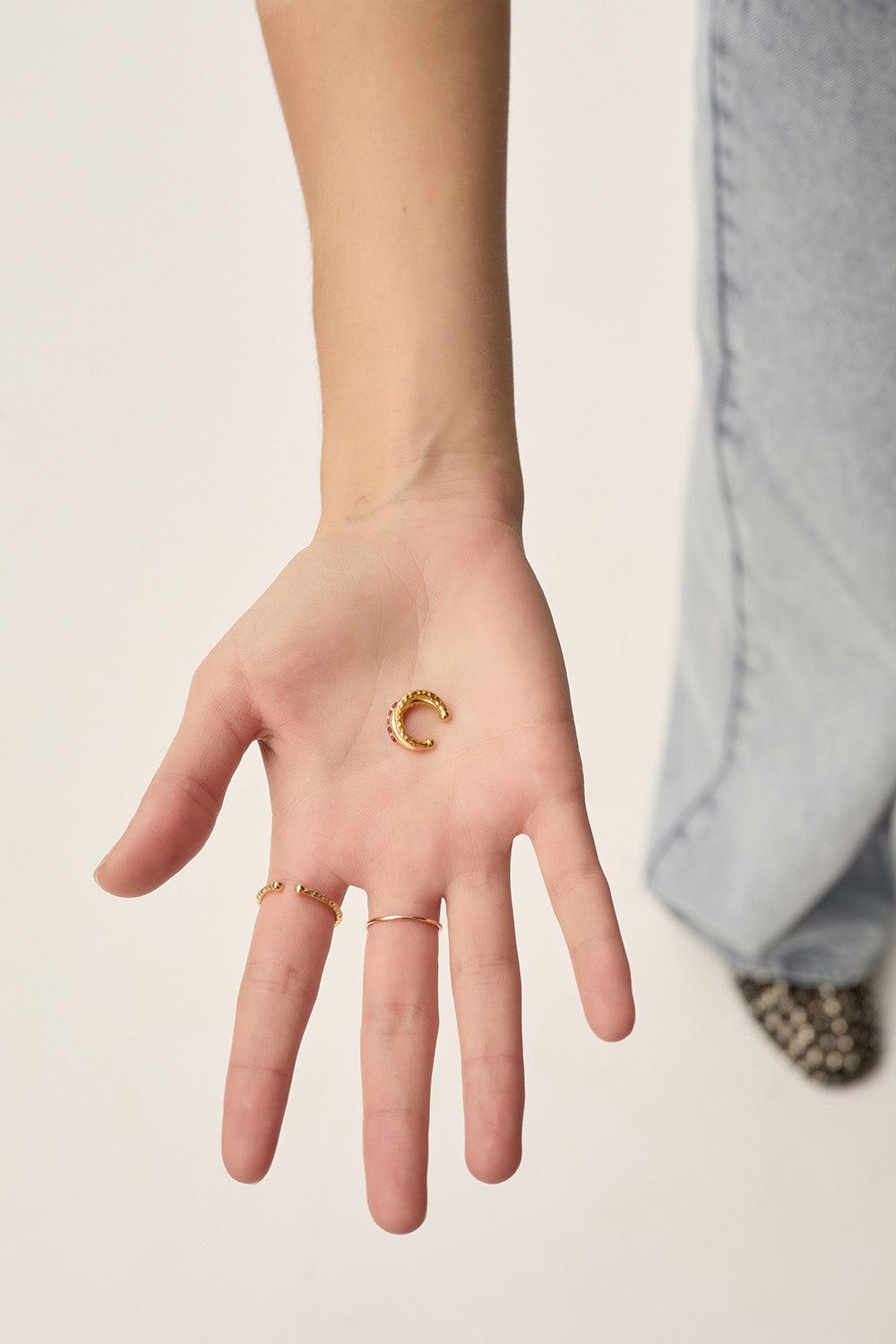 Des Petit Hauts Boucles D'Oreilles Nabus Or