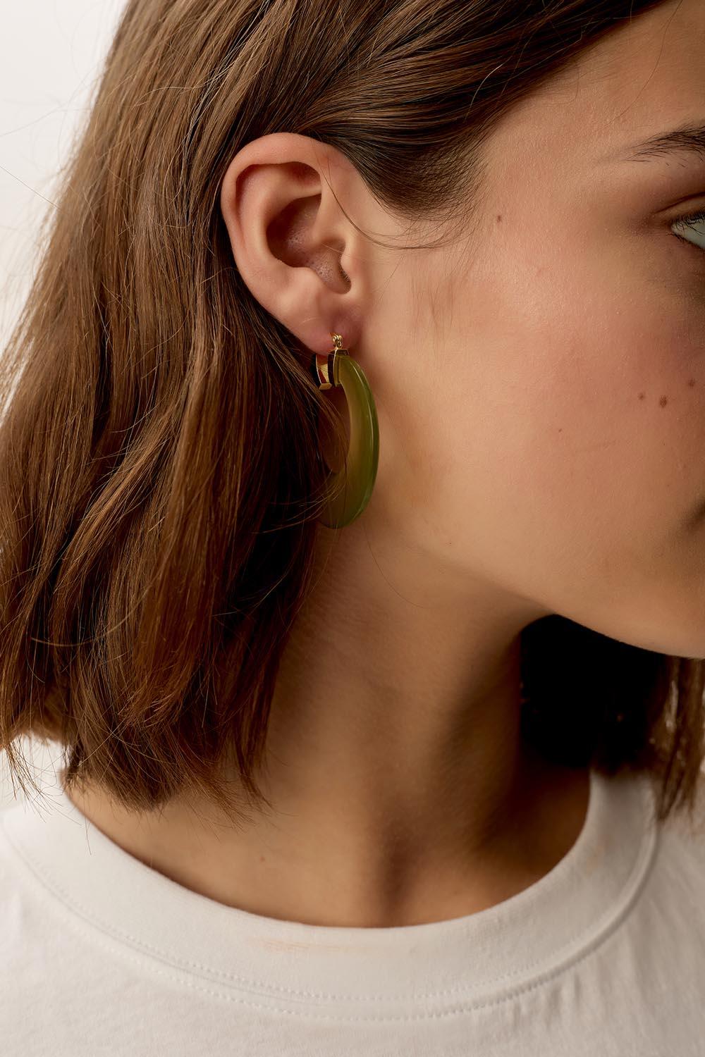 Des Petit Hauts Boucles D'Oreilles Nadi Basilic