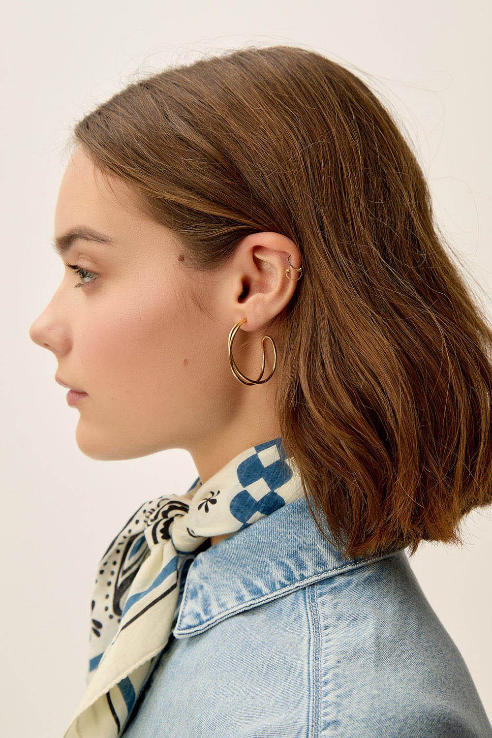 des petit hauts Boucles D'Oreilles Naguiri Or