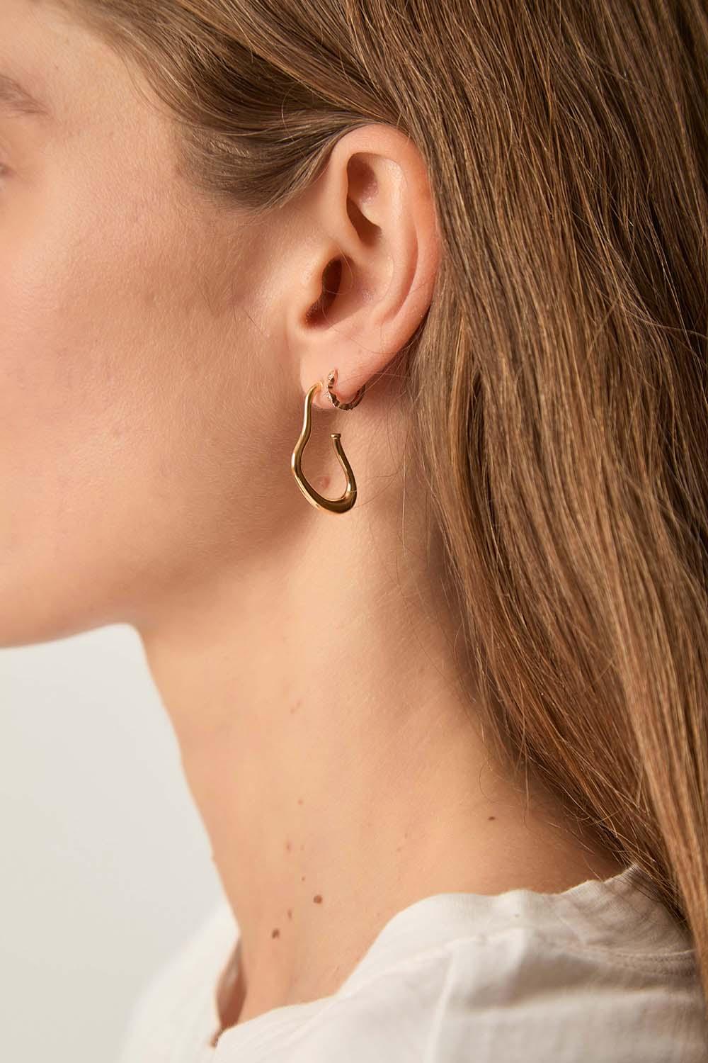 Des Petit Hauts Boucles D'Oreilles Namilie Or