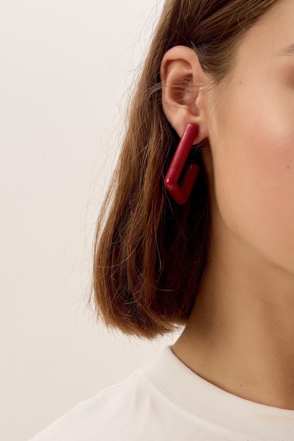 Des Petit Hauts Boucles D'Oreilles Nana Cerise