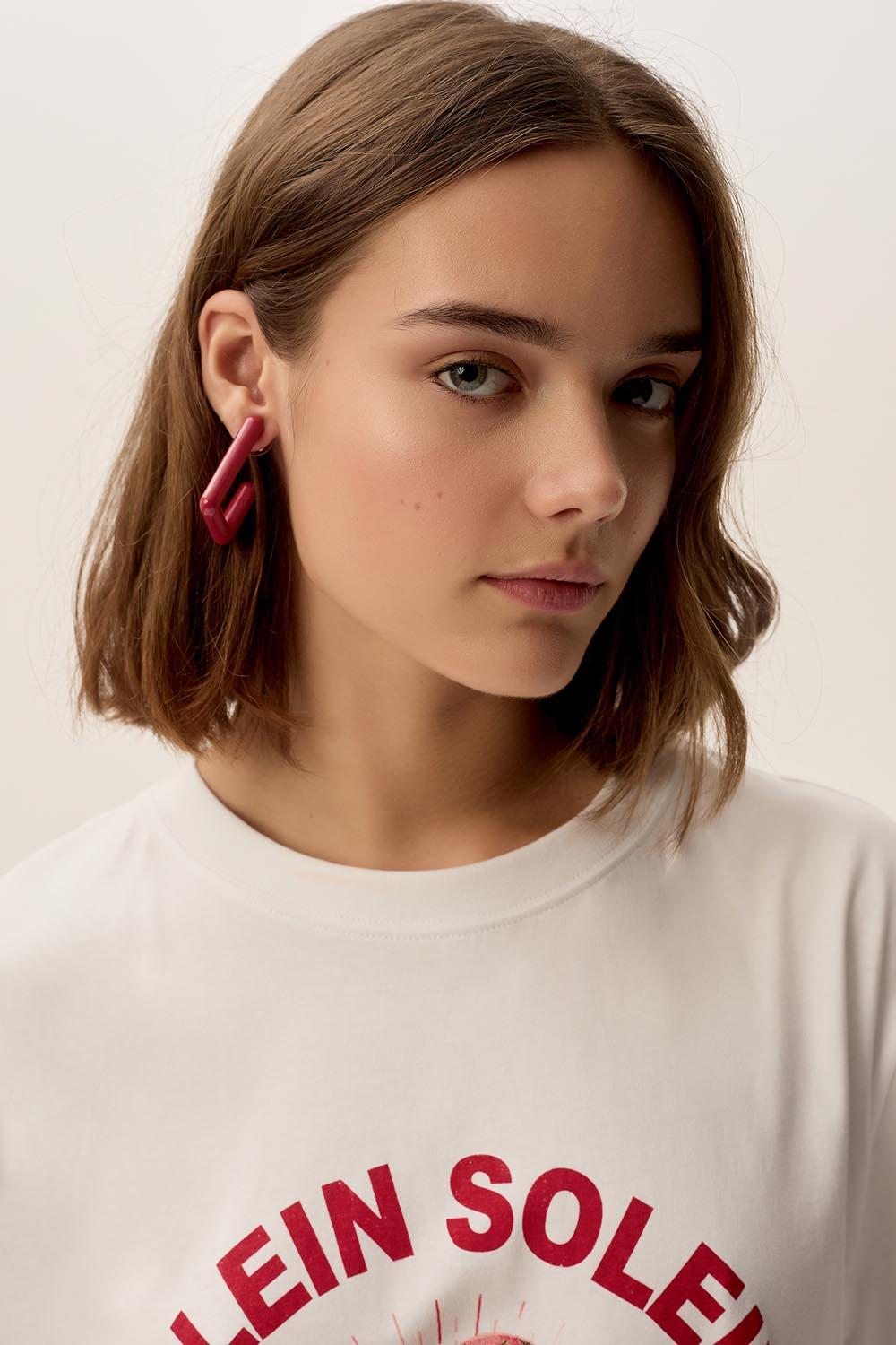des petit hauts Boucles D'Oreilles Nana Cerise