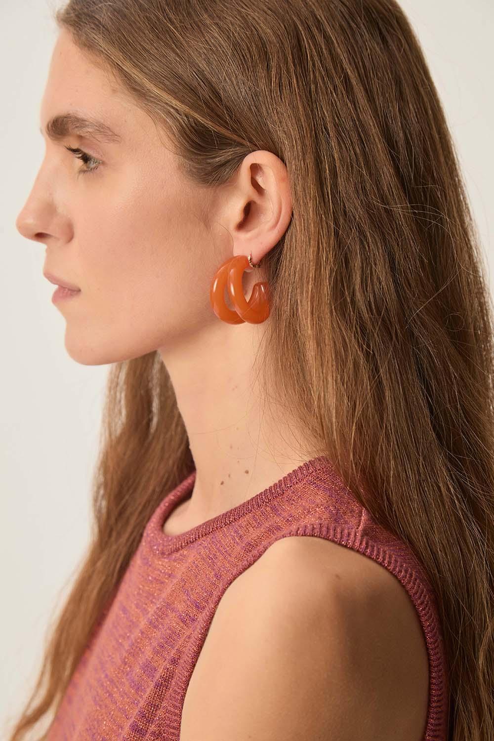 des petit hauts Boucles D'Oreilles Nano Papaye