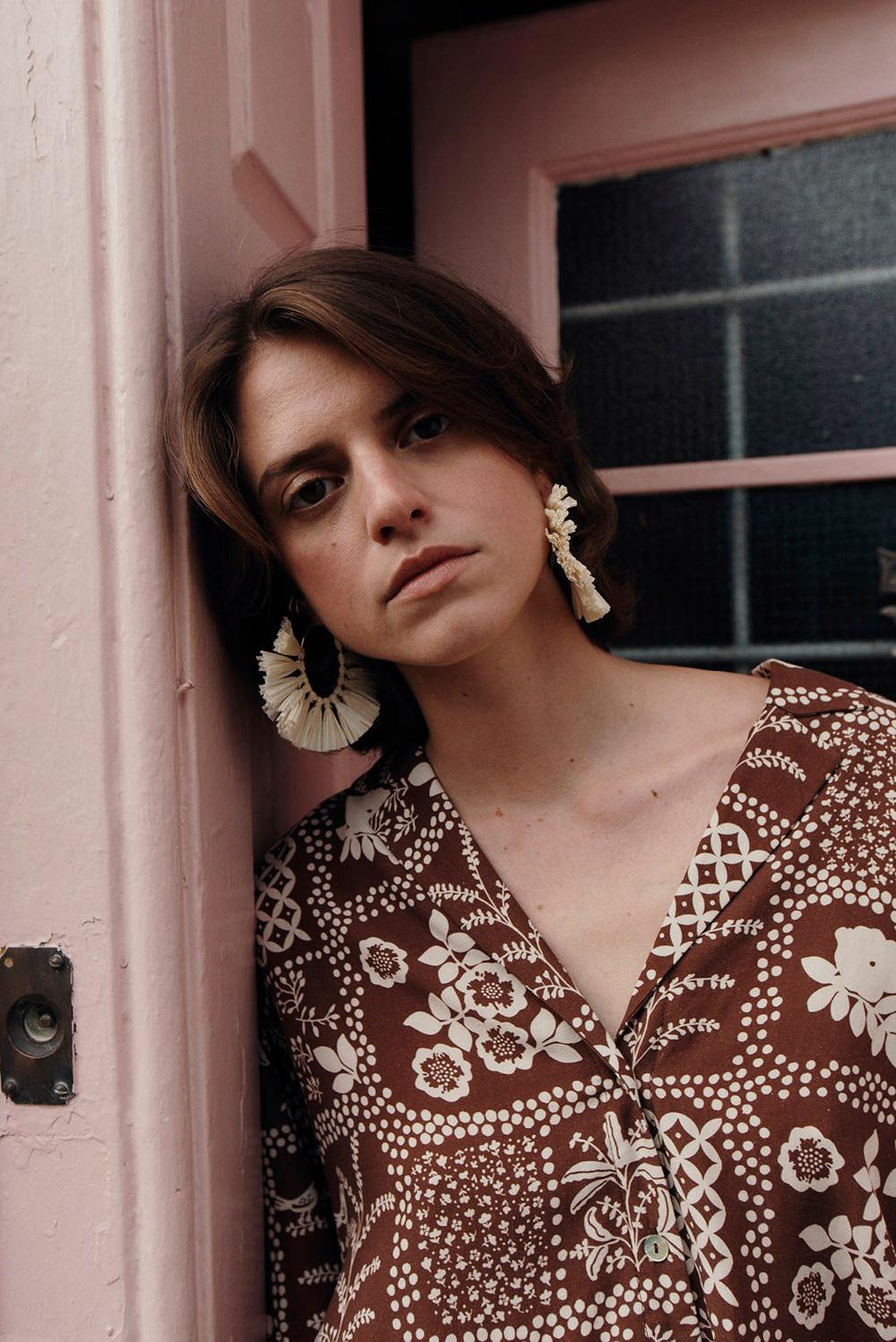 Des Petit Hauts Boucles D'Oreilles Natsuko Ecru