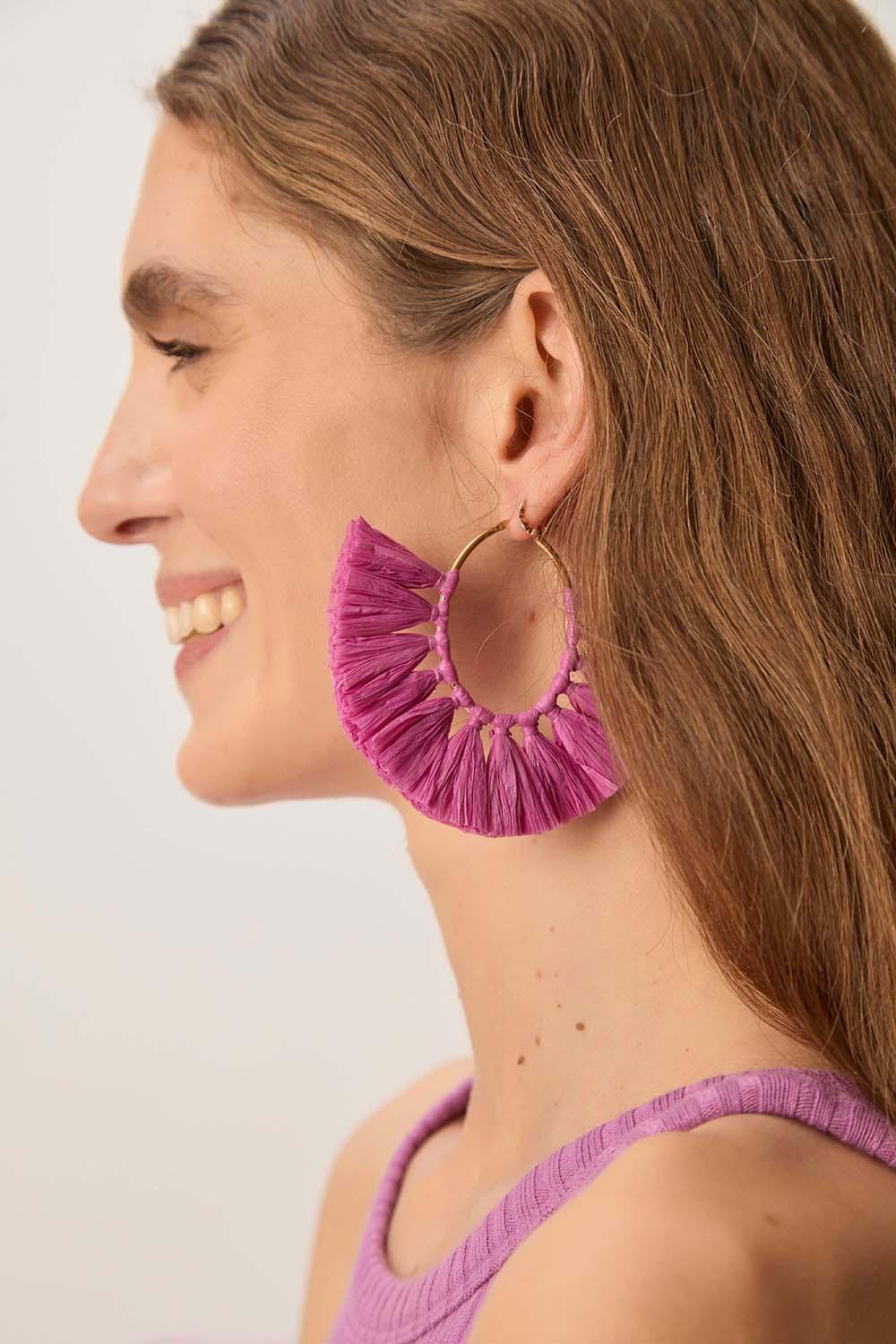 Des Petit Hauts Boucles D'Oreilles Natsuko Lavande