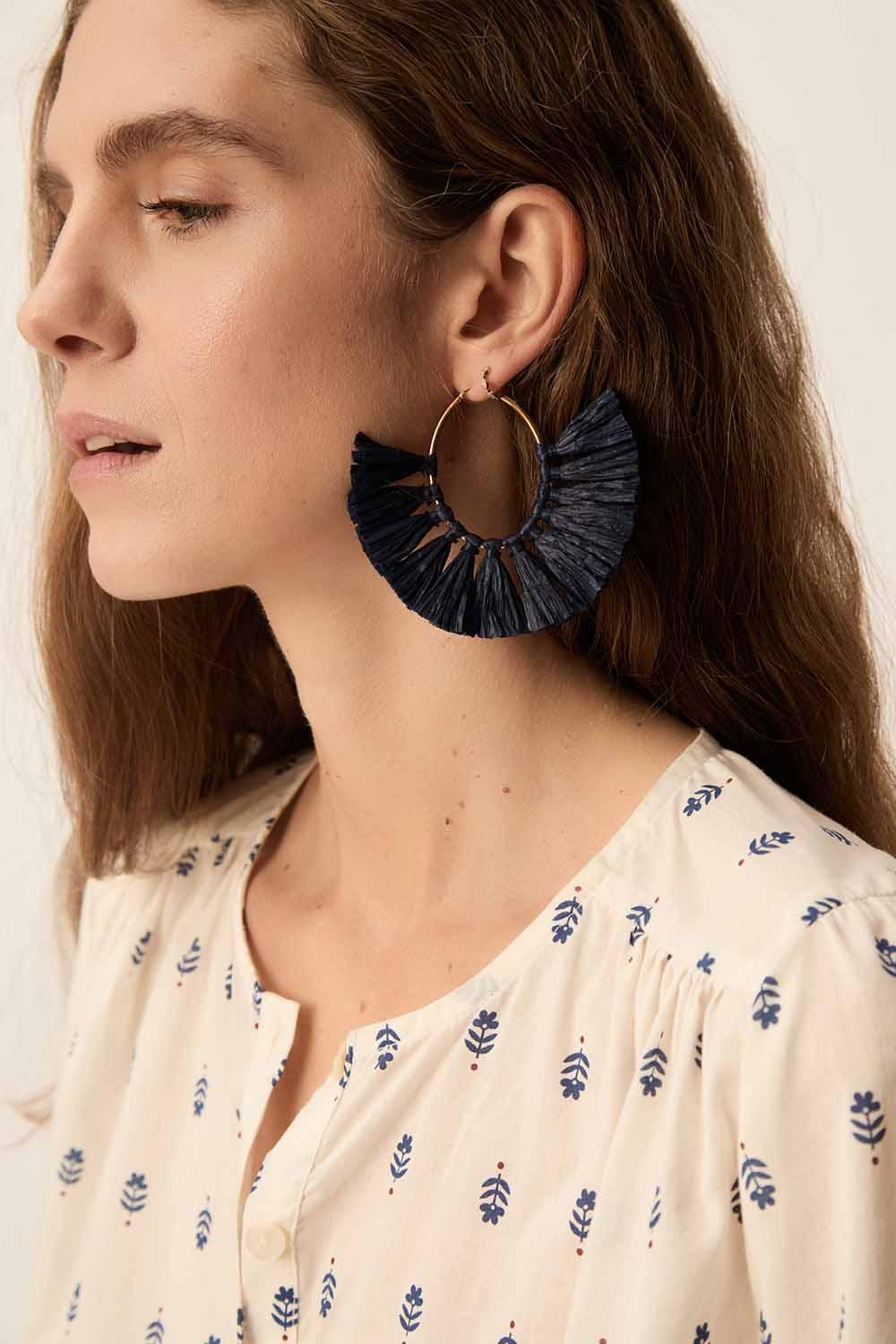 des petit hauts Boucles D'Oreilles Natsuko Marine