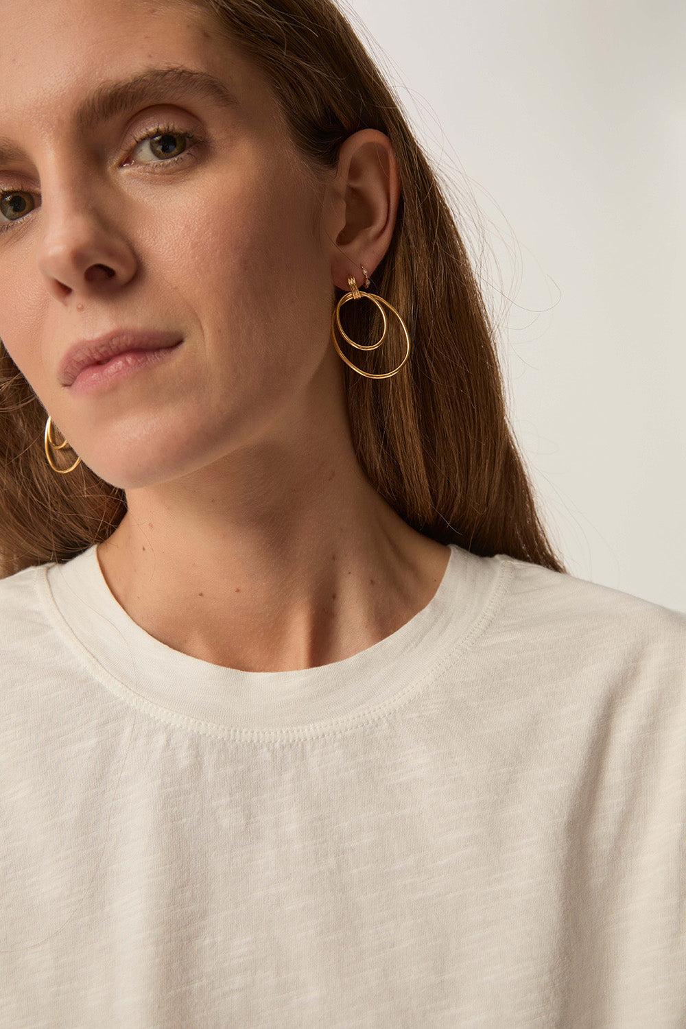 des petit hauts Boucles D'Oreilles Nize Or