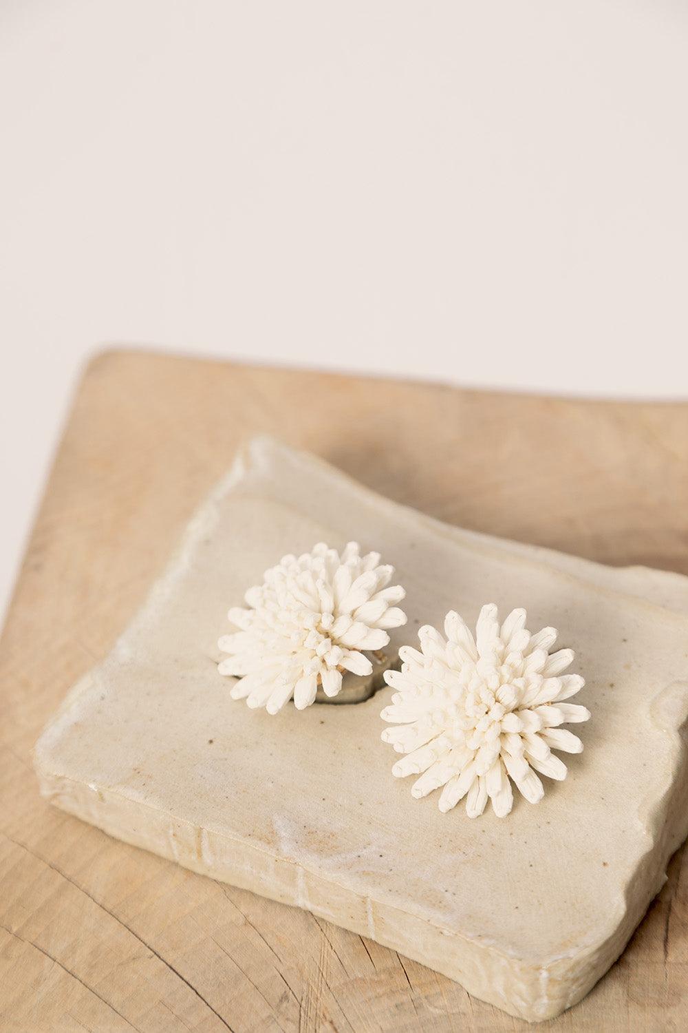 Des Petit Hauts Boucles D'Oreilles Nodetta Ecru