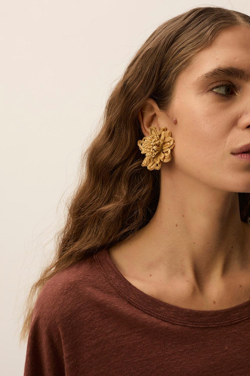 des petit hauts Boucles D'Oreilles Nodette Naturel