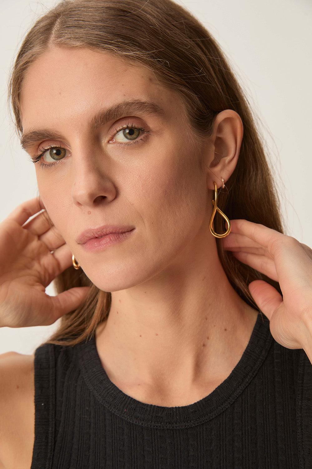 Des Petit Hauts Boucles D'Oreilles Nustine Or