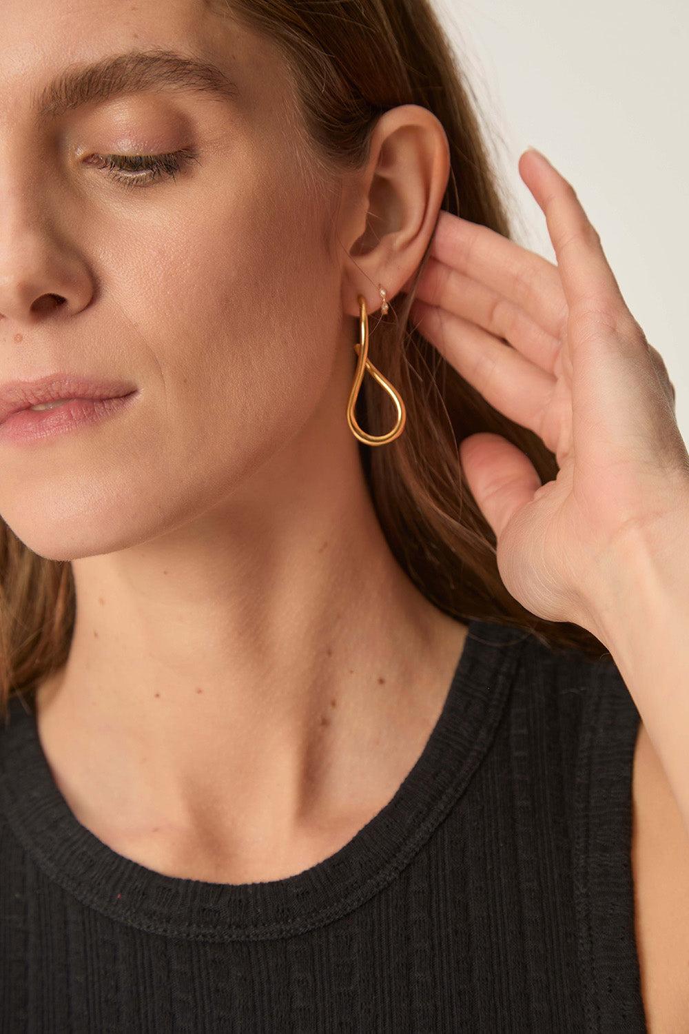 Des Petit Hauts Boucles D'Oreilles Nustine Or