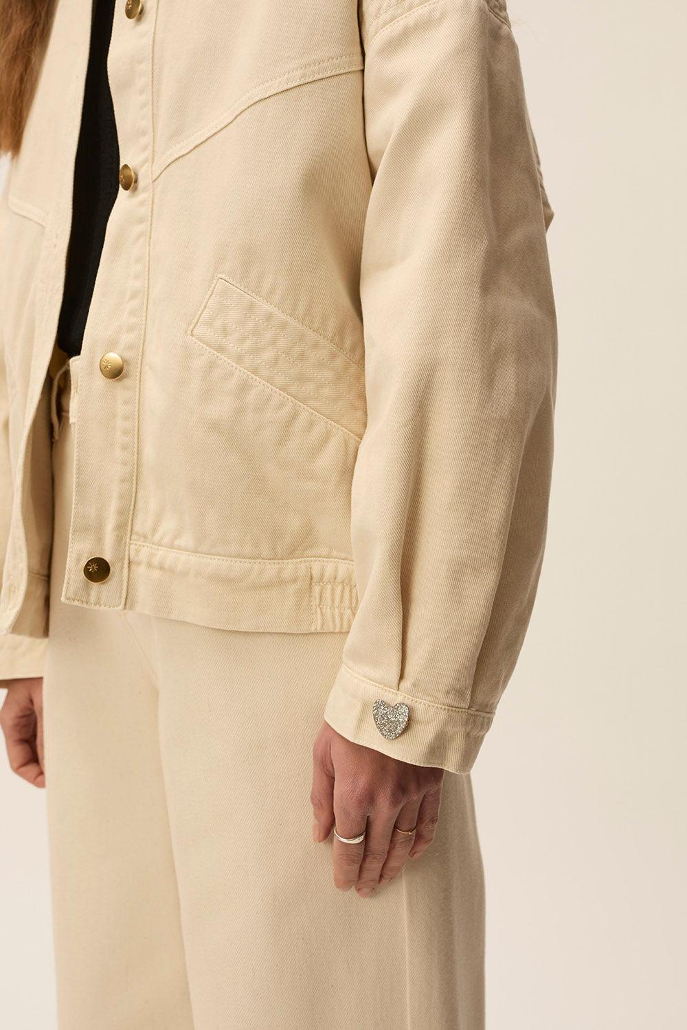 des petit hauts Broche Woody Argent