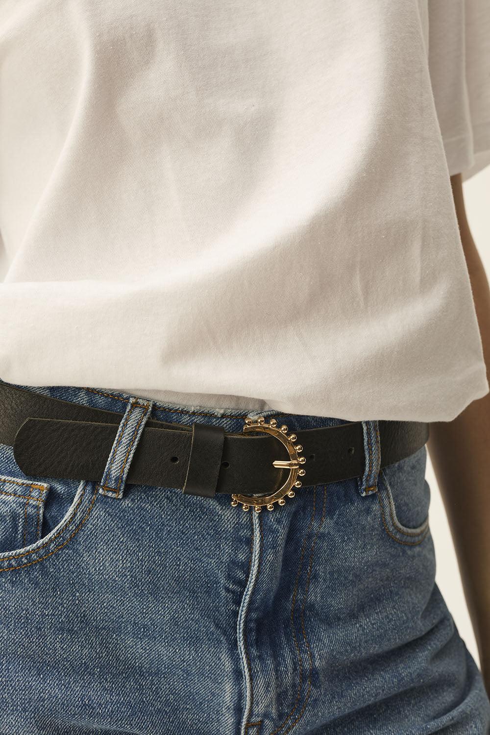 Des Petit Hauts Ceinture Neville Noir